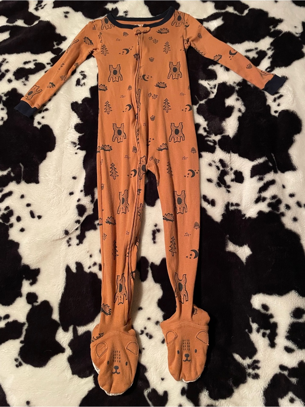 Carter’s Woodland Animals Pajama Footie Zippy Size 5T